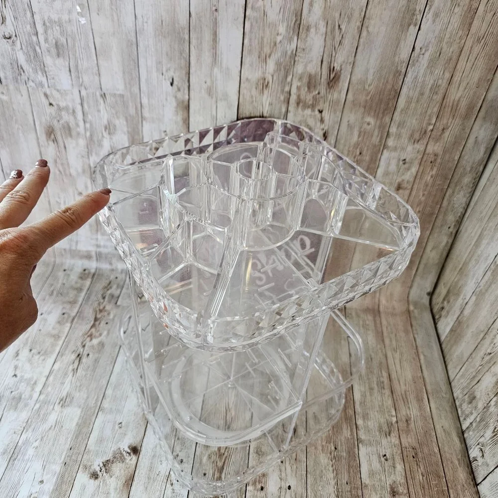 Rotating Clear Acrylic Makeup Organizer